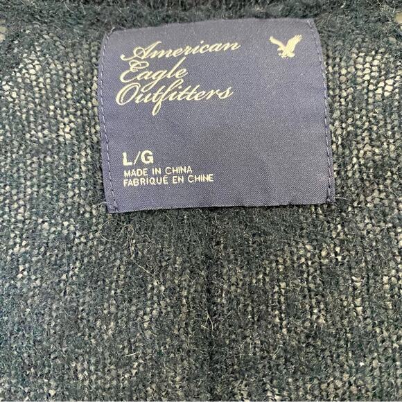 American Eagle Women’s Long Sleeve Button Front Cardigan Sweater Blue Size L - Picture 4 of 8